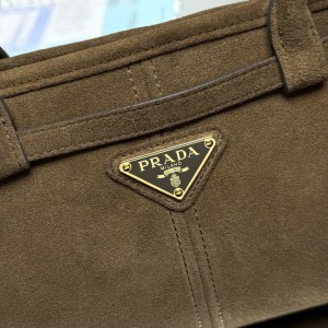 Prada Bonnie suede cinnamon bag  Bags