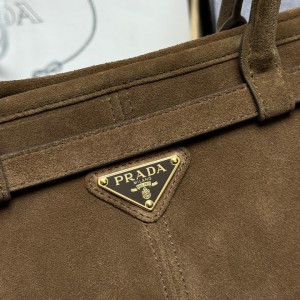 Prada Bonnie suede cinnamon bag  Bags