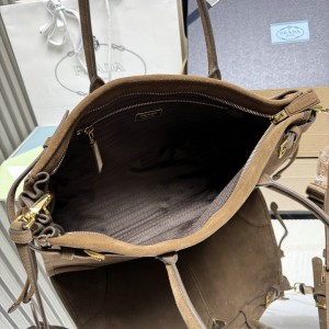Prada Bonnie suede cinnamon bag  Bags