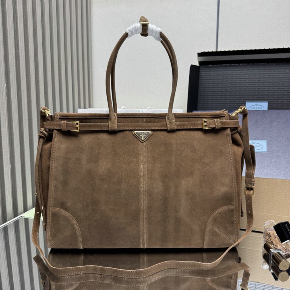 Prada Bonnie suede cinnamon bag  Bags