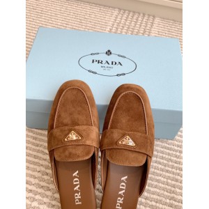 Prada half slipper leather  Shoes
