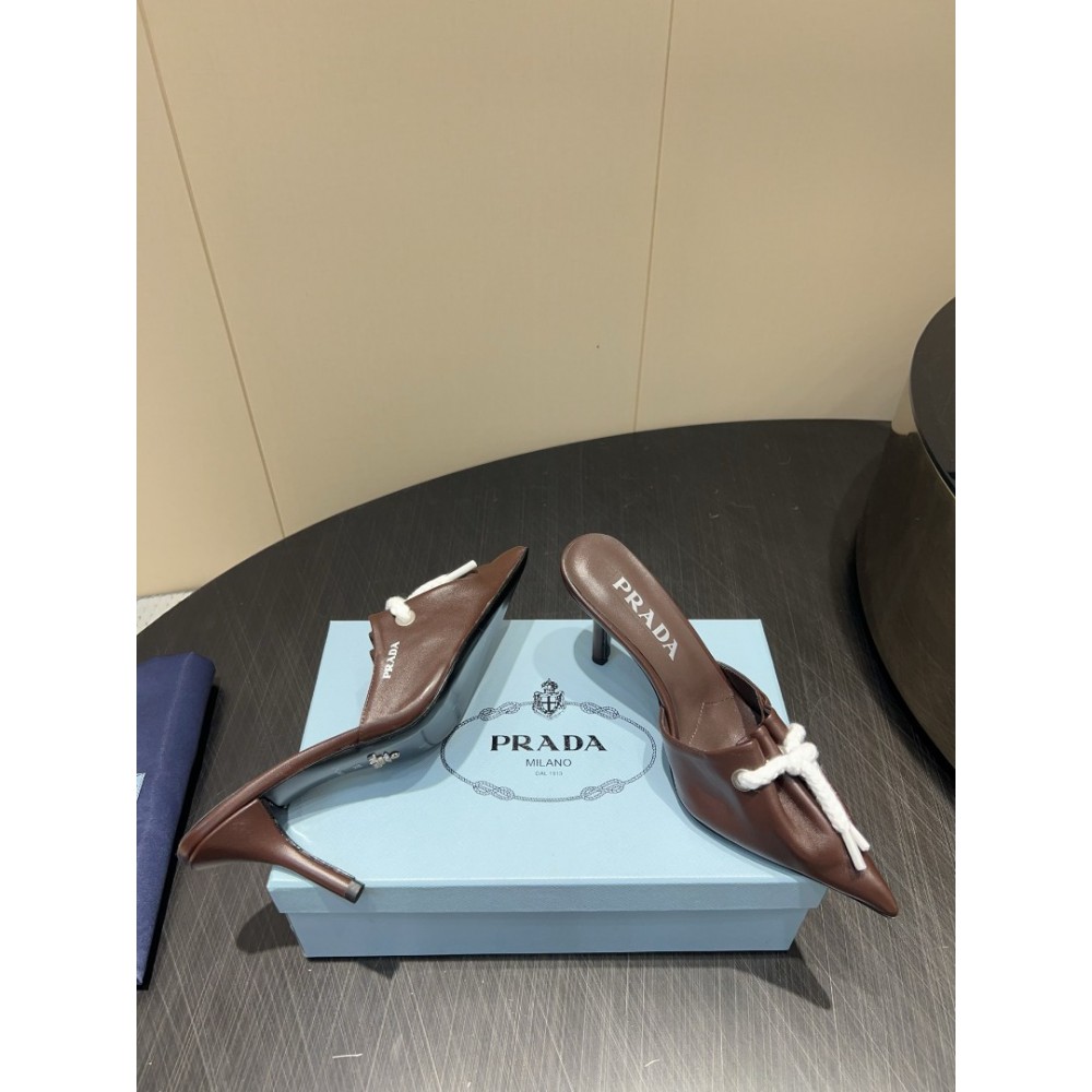 Prada slingback pumps with cord details 35-42 8.5cm Shoes