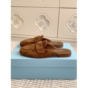 Prada half slipper leather  Shoes