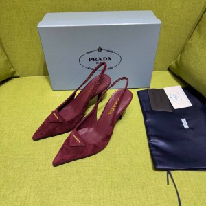 Prada slingback pumps suede 35-42 8.5cm Shoes