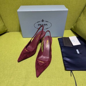 Prada slingback pumps suede 35-42 8.5cm Shoes