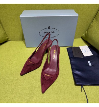 Prada slingback pumps suede 35-42 8.5cm