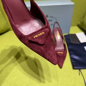 Prada slingback pumps suede 35-42 8.5cm Shoes