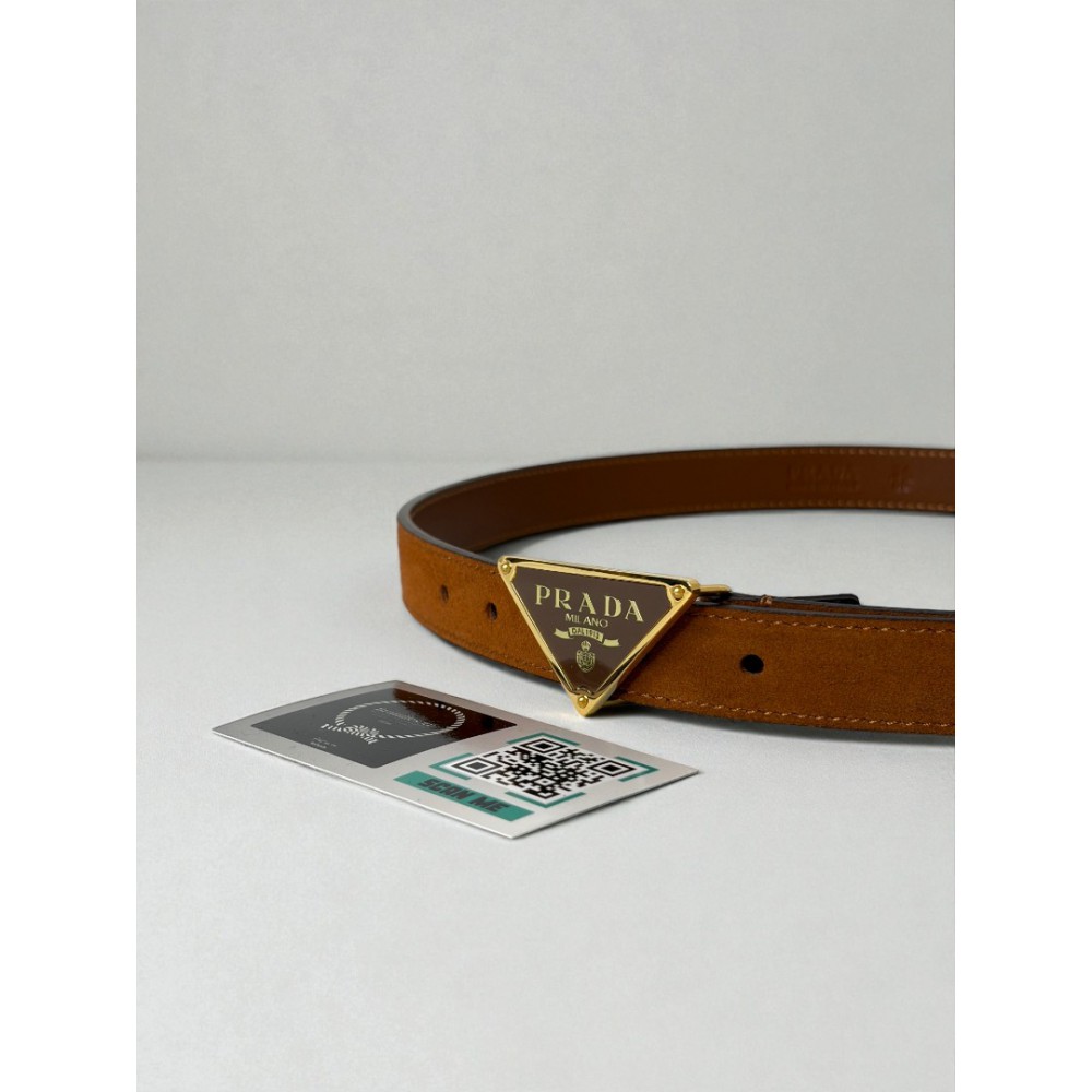 Prada suede brown belt 2cm  Accesories