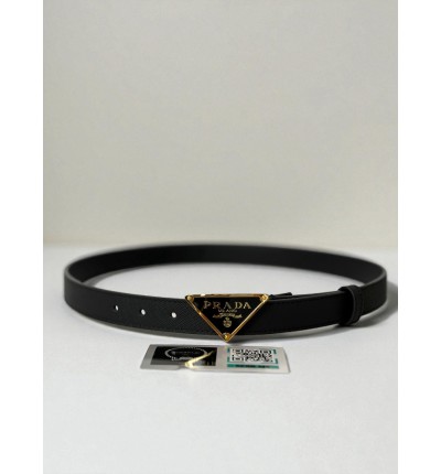 Prada leather belt saffiano 2cm 