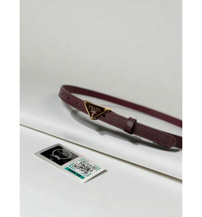 Prada leather belt saffiano 2cm 