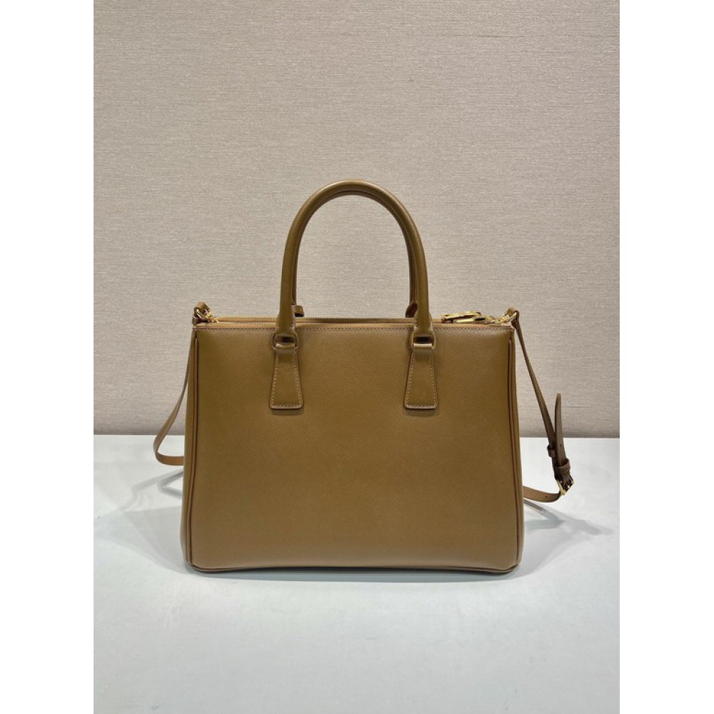 Prada White Small Galleria Saffiano Leather Bag 24.5x16.5x11cm Bags