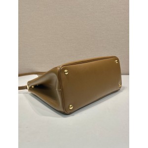 Prada White Small Galleria Saffiano Leather Bag 24.5x16.5x11cm Bags