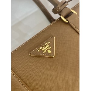 Prada White Small Galleria Saffiano Leather Bag 24.5x16.5x11cm Bags