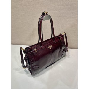 Prada large Bonnie leather handbag 38x24x12cm Bags