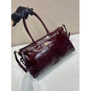 Prada large Bonnie leather handbag 38x24x12cm Bags