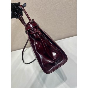 Prada large Bonnie leather handbag 38x24x12cm Bags