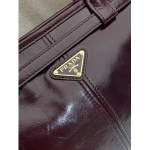 Prada large Bonnie leather handbag 38x24x12cm Bags