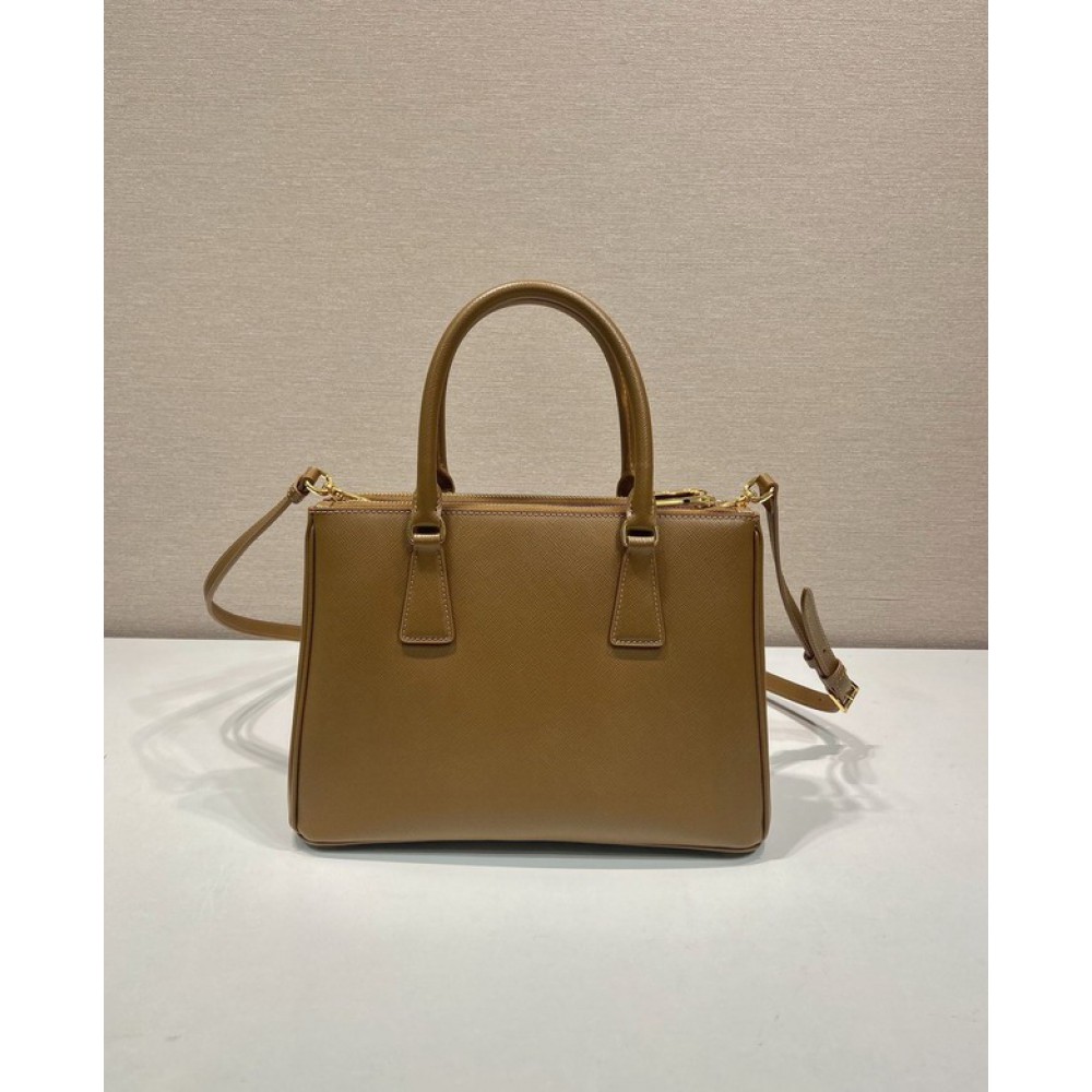 Prada White Small Galleria Saffiano Leather Bag 24.5x16.5x11cm Bags