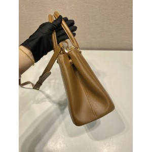 Prada White Small Galleria Saffiano Leather Bag 24.5x16.5x11cm Bags