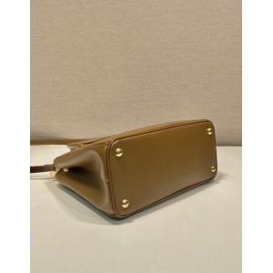 Prada White Small Galleria Saffiano Leather Bag 24.5x16.5x11cm Bags