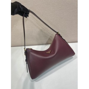 Prada Aimée large suede shoulder bag 39x23x12cm Prada tote bags
