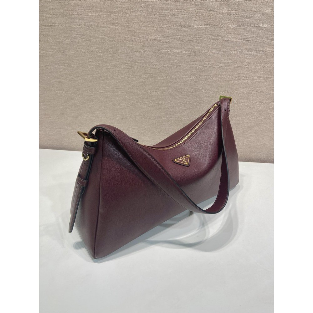 Prada Aimée large suede shoulder bag 39x23x12cm Prada tote bags