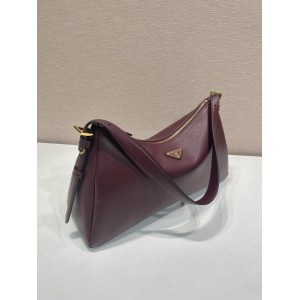 Prada Aimée large suede shoulder bag 39x23x12cm Prada tote bags