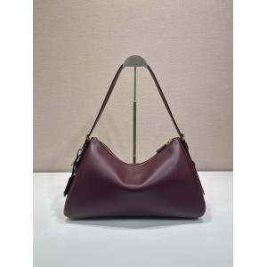 Prada Aimée large suede shoulder bag 39x23x12cm Prada tote bags