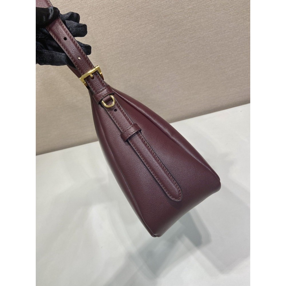 Prada Aimée large suede shoulder bag 39x23x12cm Prada tote bags