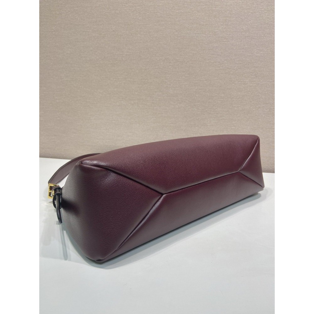 Prada Aimée large suede shoulder bag 39x23x12cm Prada tote bags