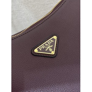 Prada Aimée large suede shoulder bag 39x23x12cm Prada tote bags