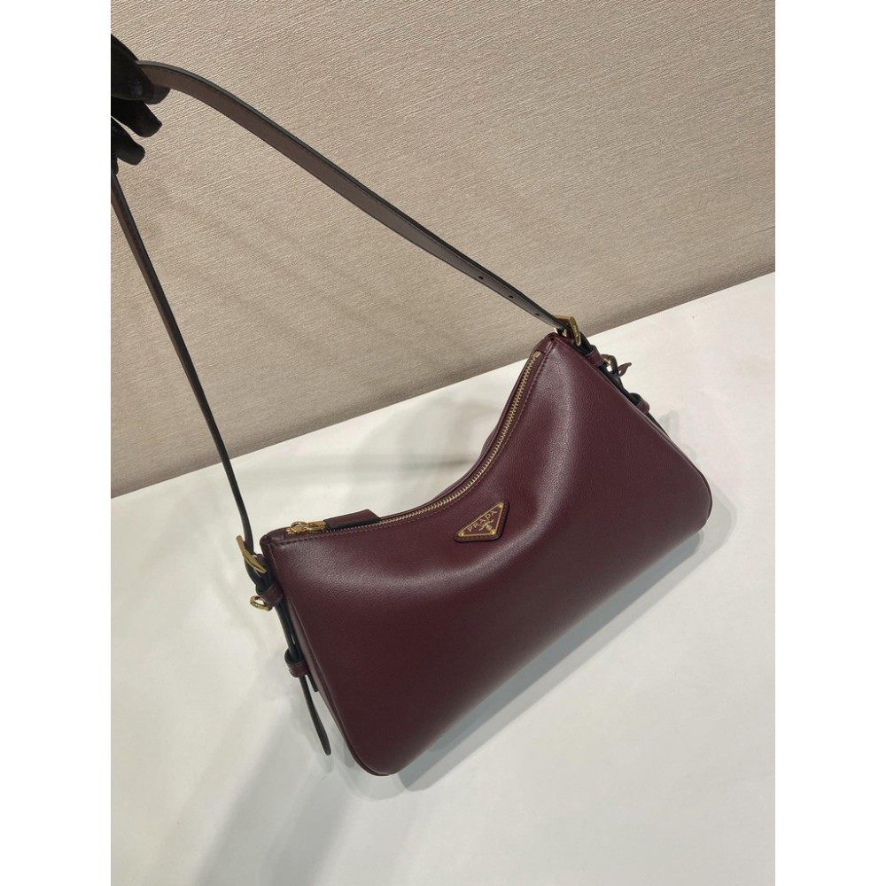 Prada Aimée large suede shoulder bag 39x23x12cm Prada tote bags