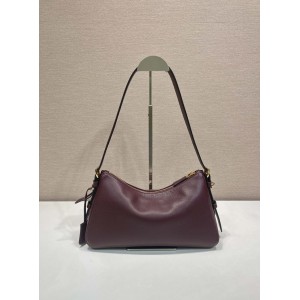 Prada Aimée large suede shoulder bag 39x23x12cm Prada tote bags