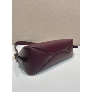 Prada Aimée large suede shoulder bag 39x23x12cm Prada tote bags