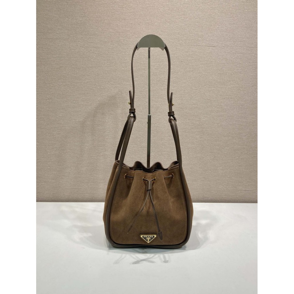 Prada Darling Suede Mini bucket bag 22x21x10 5cm  Bags