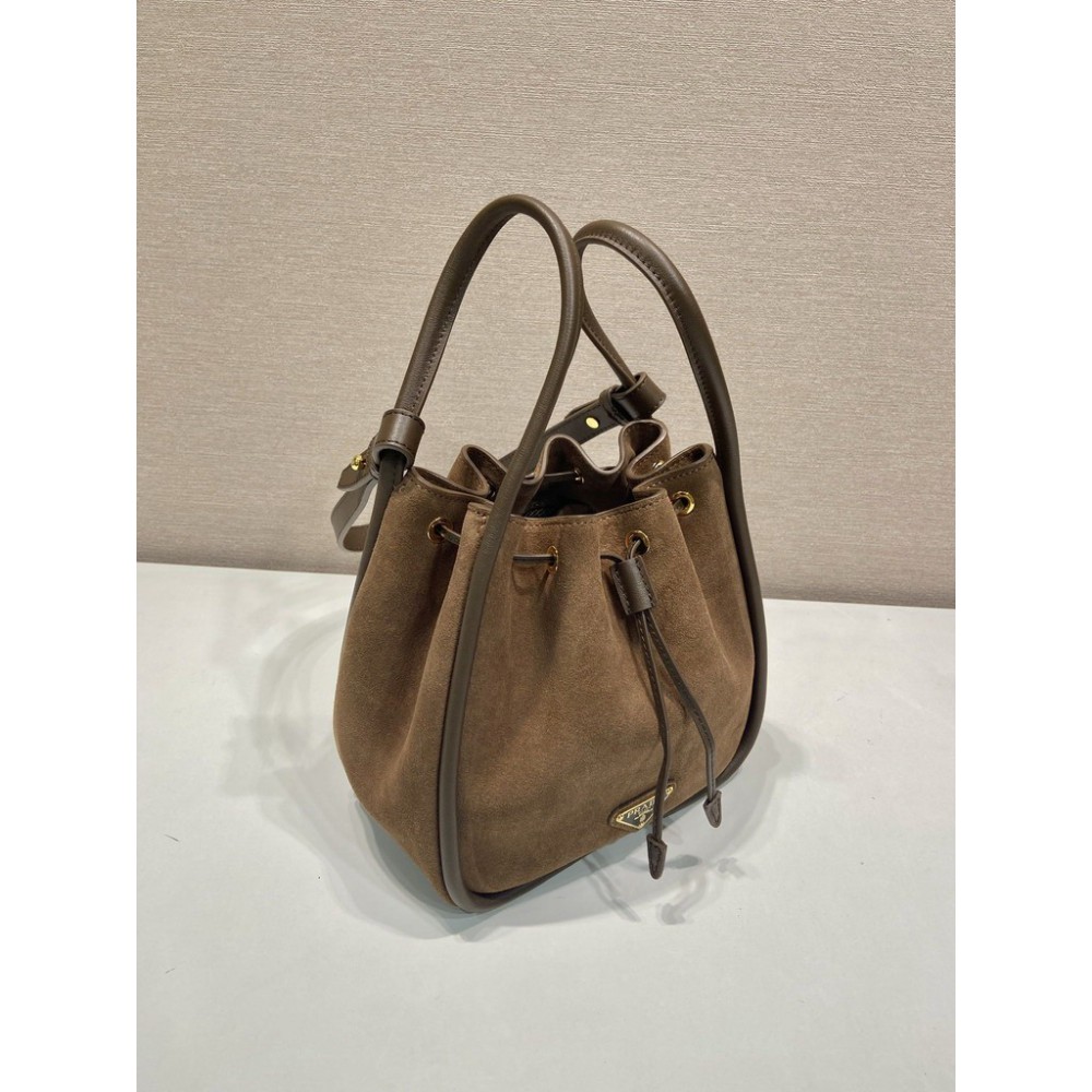 Prada Darling Suede Mini bucket bag 22x21x10 5cm  Bags