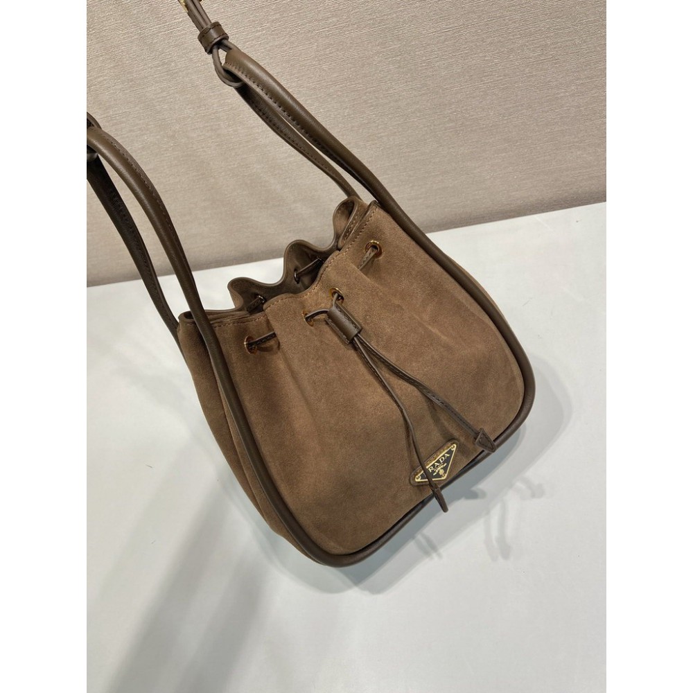 Prada Darling Suede Mini bucket bag 22x21x10 5cm  Bags