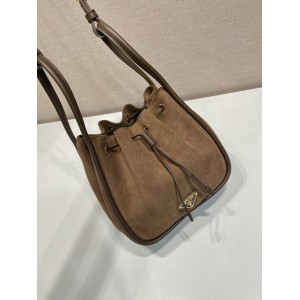 Prada Darling Suede Mini bucket bag 22x21x10 5cm  Bags