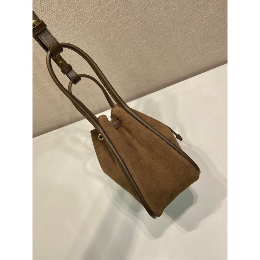 Prada Darling Suede Mini bucket bag 22x21x10 5cm  Bags