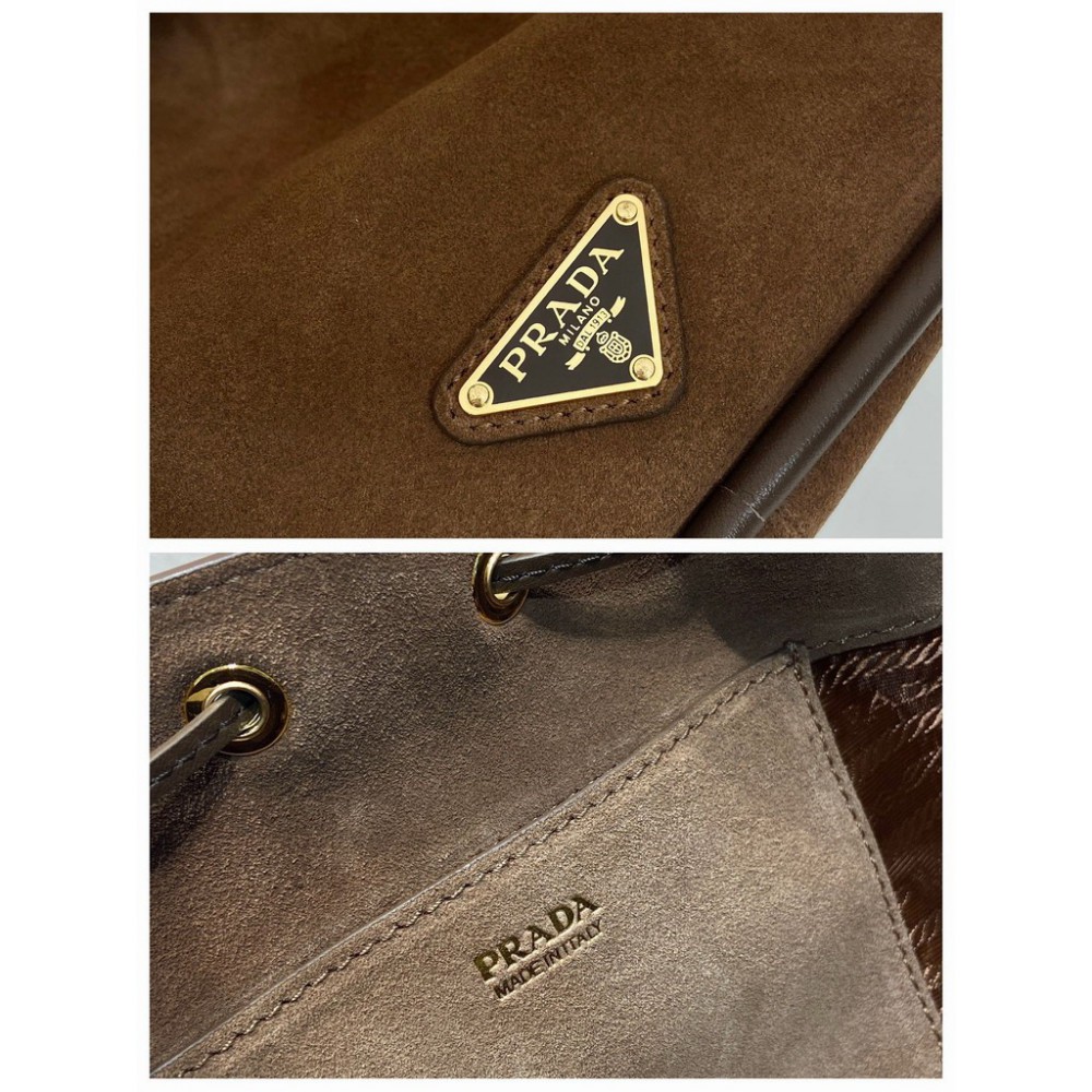 Prada Darling Suede Mini bucket bag 22x21x10 5cm  Bags