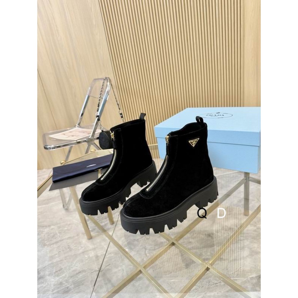 Prada suede boots  Shoes