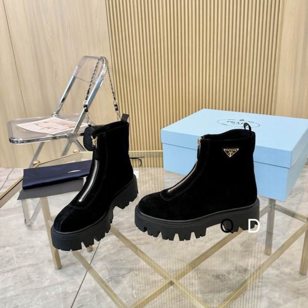 Prada suede boots  Shoes