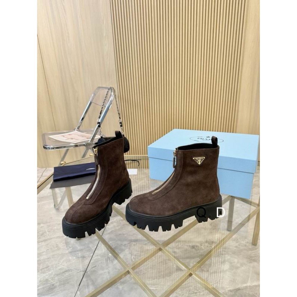 Prada suede boots  Shoes