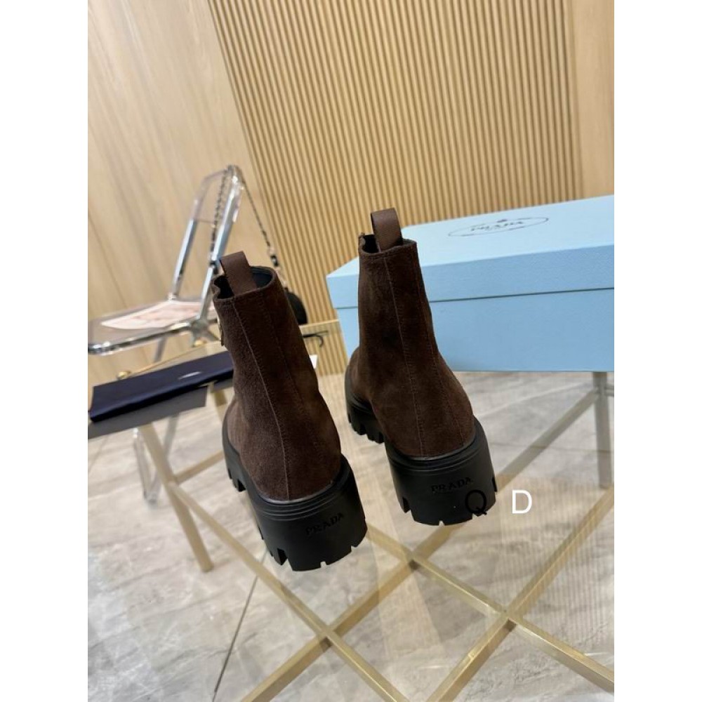 Prada suede boots  Shoes