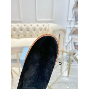 Prada suede boots shearling insole Shoes
