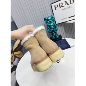 Prada suede boots shearling insole Shoes