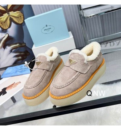 Prada suede loafers 36-42 shearling insole 