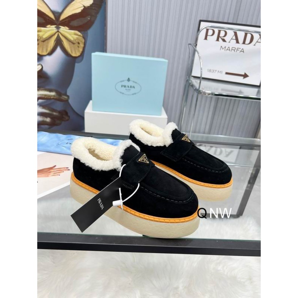 Prada suede loafers 36-42 shearling insole  Shoes