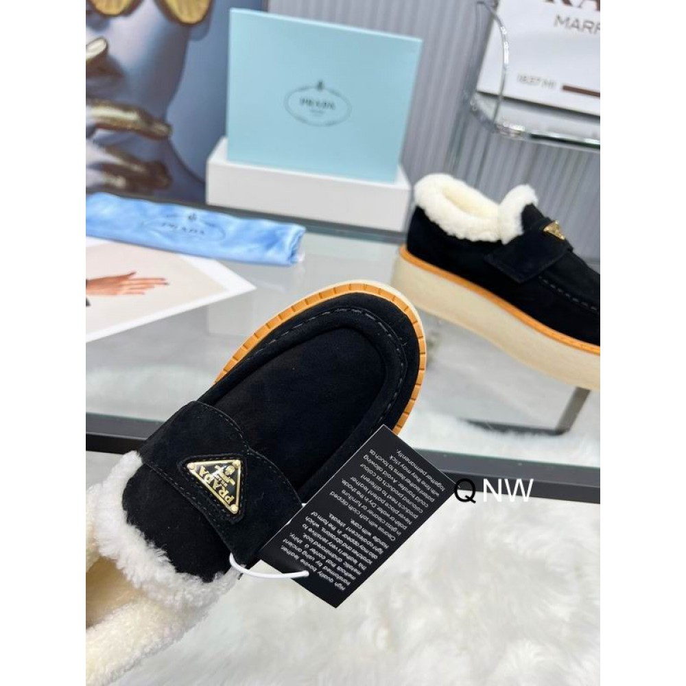 Prada suede loafers 36-42 shearling insole  Shoes