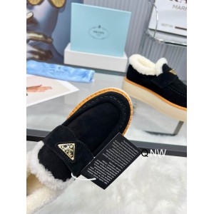 Prada suede loafers 36-42 shearling insole  Shoes